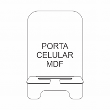 Porta-celular em MDF - Personalizado com sua foto